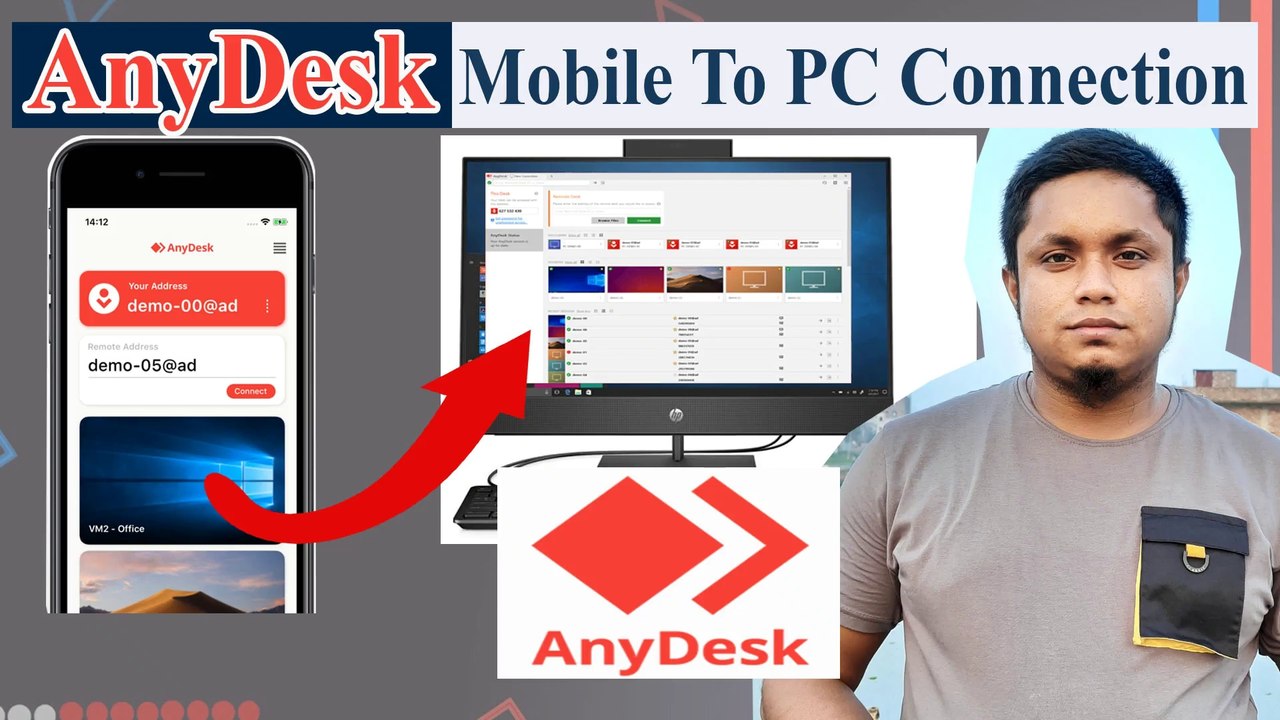 Android Mobile To PC Connection with AnyDesk Software | Free AnyDesk ...