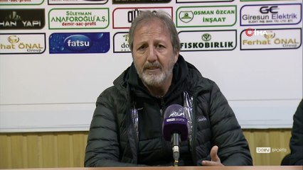 Giresunspor - Tuzlaspor maçının ardından