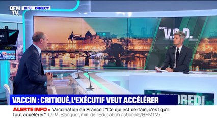 Protocole sanitaire dans les écoles: "Nous sommes capables d'ajustements dans le futur si nécessaire", déclare Jean-Michel Blanquer - 03/01