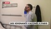 Vaccin : premières doses pour les soignants à Paris