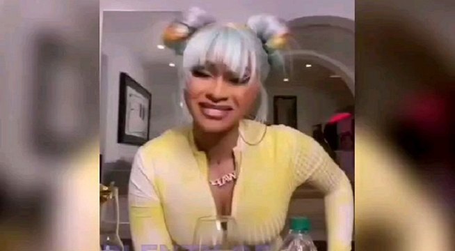 Cardi B Turns Up To “WAP” But Quickly Stops After Her Daughter, Kulture, Enters The Room