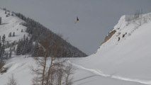 Guy Jumps Off Cliff And Successfully Attempts Backflip While Skiing