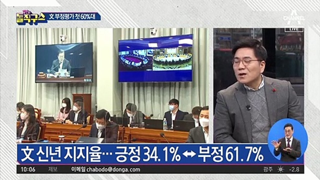 文 지지율, 34.1% ‘역대 최저’…부정평가 61.7%