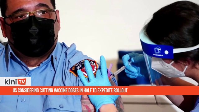 US considering cutting vaccine doses in half to expedite rollout