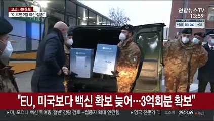 EU서 '백신 확보 미비' 비판…美 절반만 투여 검토
