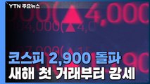 코스피, 새해 첫 거래일 장중 2,900선 돌파 / YTN