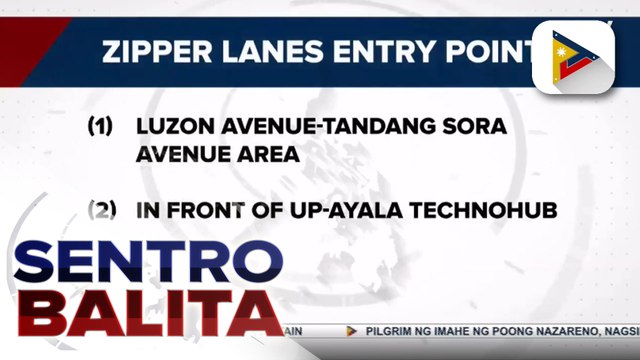 Zipper lanes sa Commonwealth Avenue, bukas na mula 6am – 11am