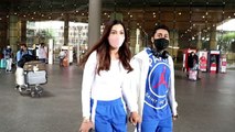 Gauahar Khan snapped with Husband Zaid Darbar at Airport; Watch Video | FilmiBeat