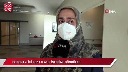 Coronayı iki kez atlatıp işlerine döndüler