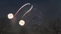 Un feu d'artifice ne se déroule pas comme prévu pour la nouvelle année