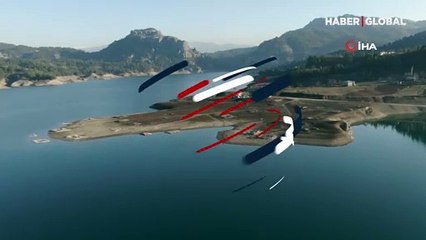 Artık gezi alanı... Sular çekilince ortaya çıktı!