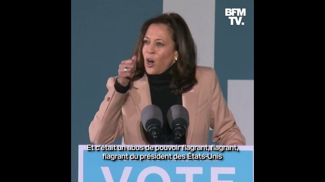 Pour Kamala Harris, l'enregistrement de Donald Trump faisant pression sur un responsable électoral de Géorgie est la voix du désespoir