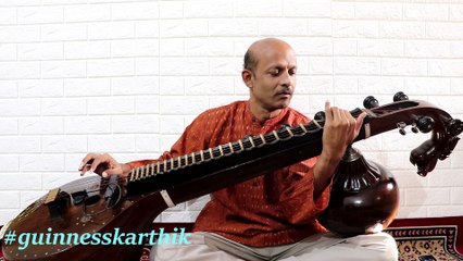 HARIVARASANAM VISHWAMOHANAM - SHABARIMALA AYYAPPA SONG - VEENA CLASSICAL  - SARASWATHI VEENA - GUINNESS KARTHIK