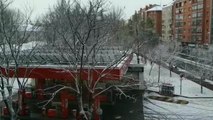 Continúan las nevadas en Vitoria