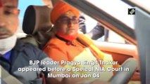 BJP MP Pragya Thakur appears before court in 2008 Malegaon Blast case