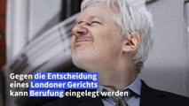 Britische Justiz lehnt Auslieferung von Assange an die USA ab