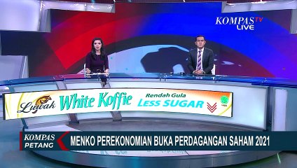 Menko Perekonomian Buka Perdagangan Saham 2021