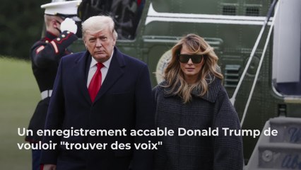 Un enregistrement accable Donald Trump de vouloir "trouver des voix"