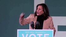 Kamala Harris campaigns for Georgia Senate candidates