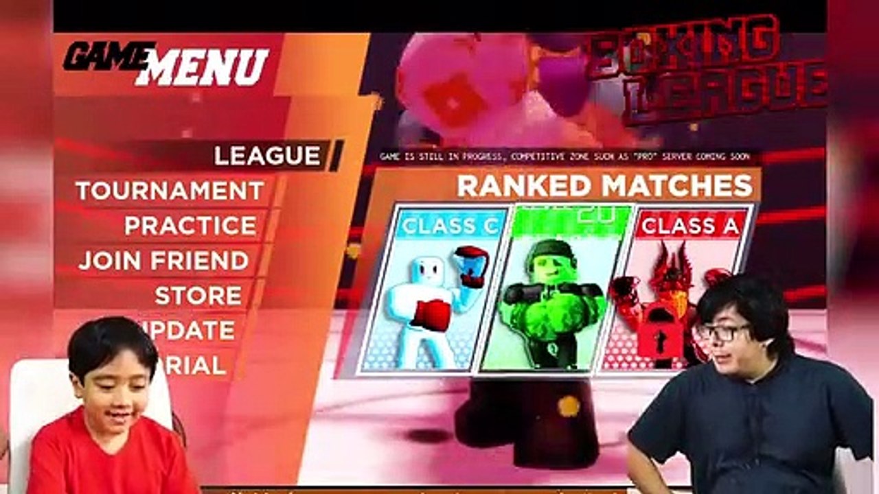 Ryan Vs Daddy! RYAN LEARNS TO BOX IN ROBLOX! Let's Play Roblox Boxing League