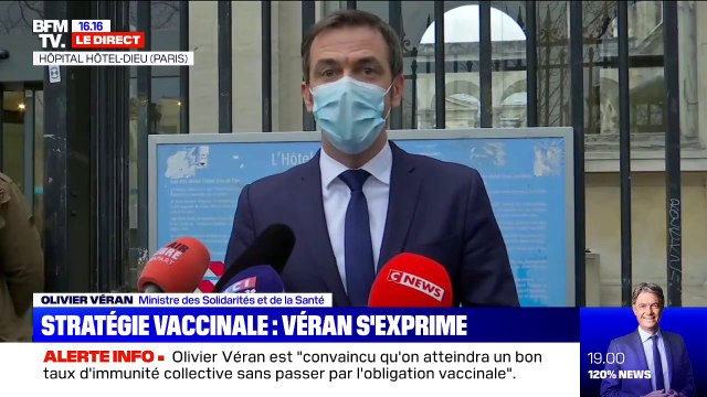 Olivier Véran: Ce soir, environ 27 centres disposent de vaccins et ont pu commencé à vacciner les soignants