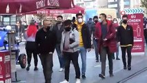 Taksim İstiklal Caddesi’nde 4 günlük sokağa çıkma kısıtlamasının ardından yoğunluk