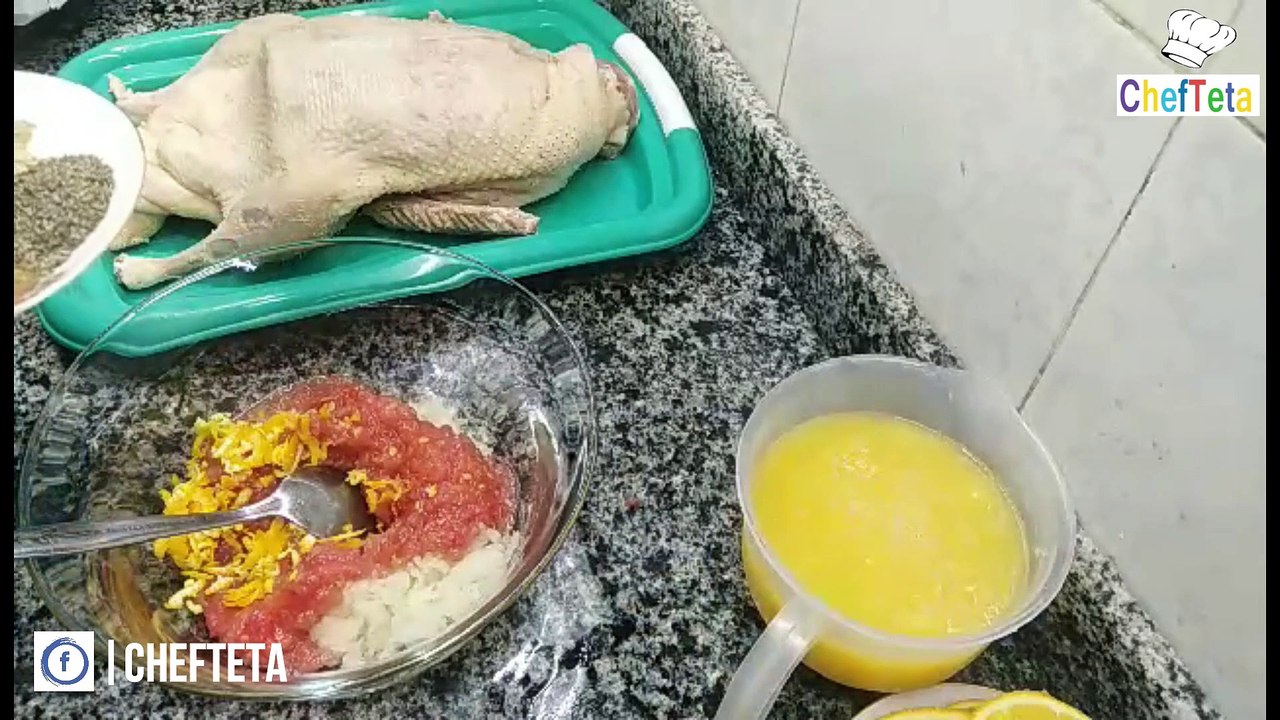 طريقة عمل البط  , بط متبل بعصير البرتقال