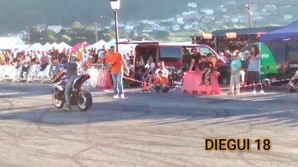 motorcycle burning wheel !!!