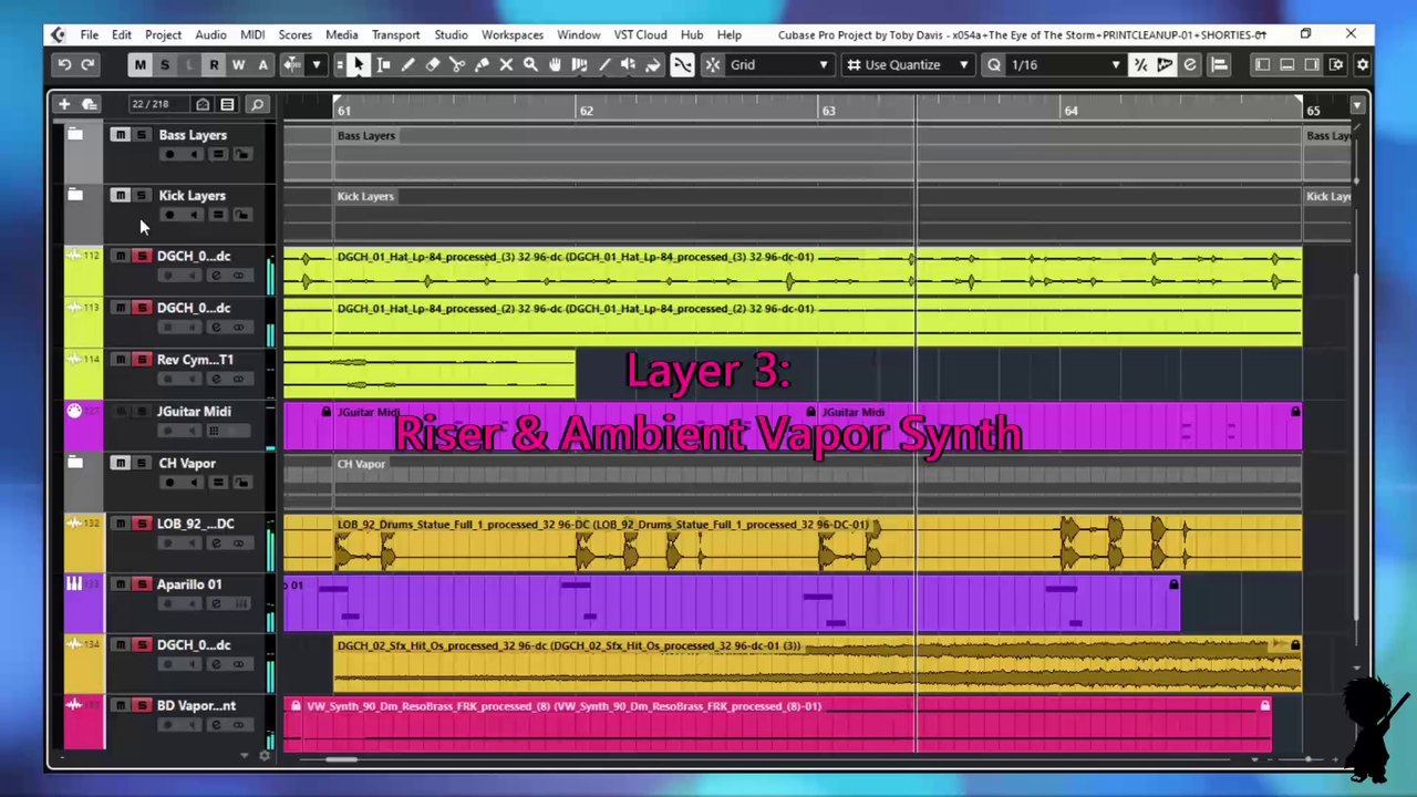 Breakdown Part 2 Instrumental Production Layer by Layer ("Eye of the Storm" out 20th January 2021)