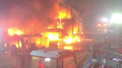 김해 폐기물 재활용 업체 불...인명 피해 없어 / YTN