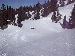 Chute après une bosse sur Narcisse piste rouge