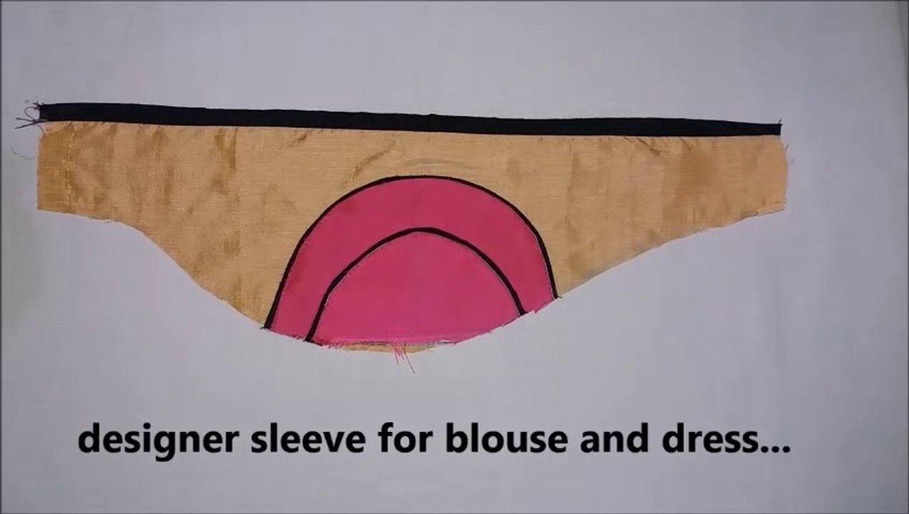 Beautiful sleeves design for blouse and dress/cutting and stitching