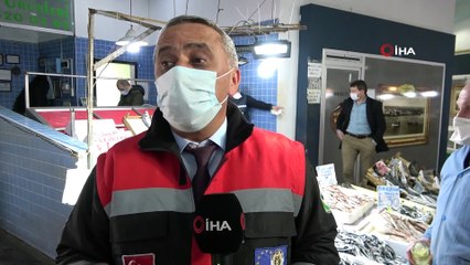 Balık tezgahlarında hamsi boylarına denetim