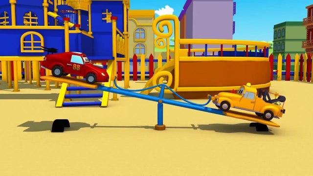 Car Patrol et les bébés voiture coincé dans le ciment à Car City | Dessins animés pour les enfants