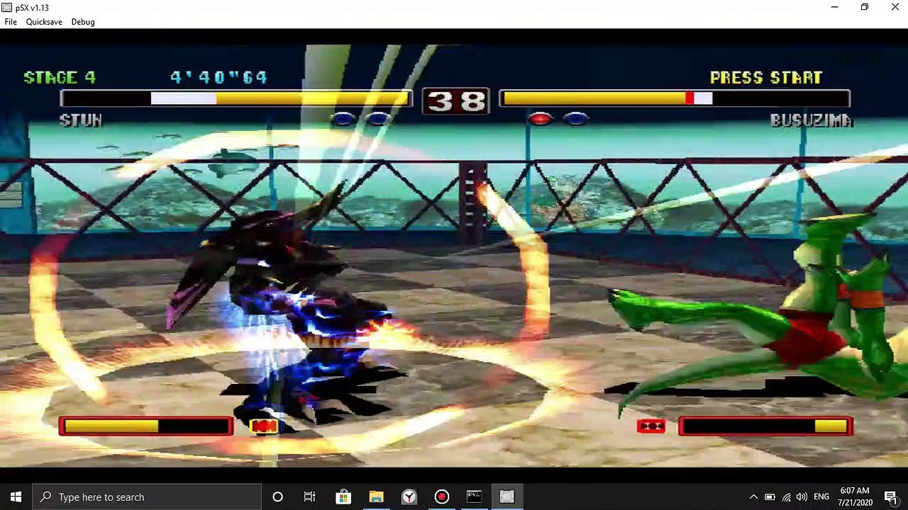 Stun(The Insect) defeats Busuzima(The Chameleon) (#1) - Bloody Roar 2