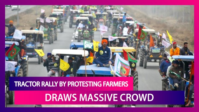Tractor Rally By Protesting Farmers Draws Massive Crowd, ‘Rehearsal Ahead Of The January 26 March’, Say Farmers