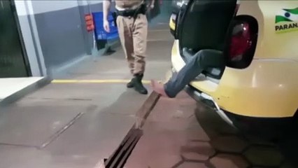 Homem é detido por dano ao patrimônio no Fórum de Cascavel