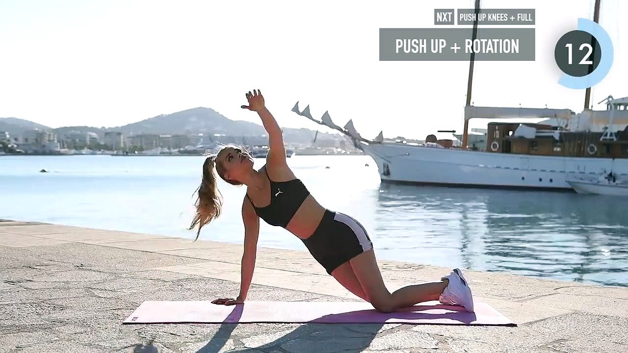10 MIN UPPER BODY WORKOUT - for toned arms, chest & back muscles _ No Equipment