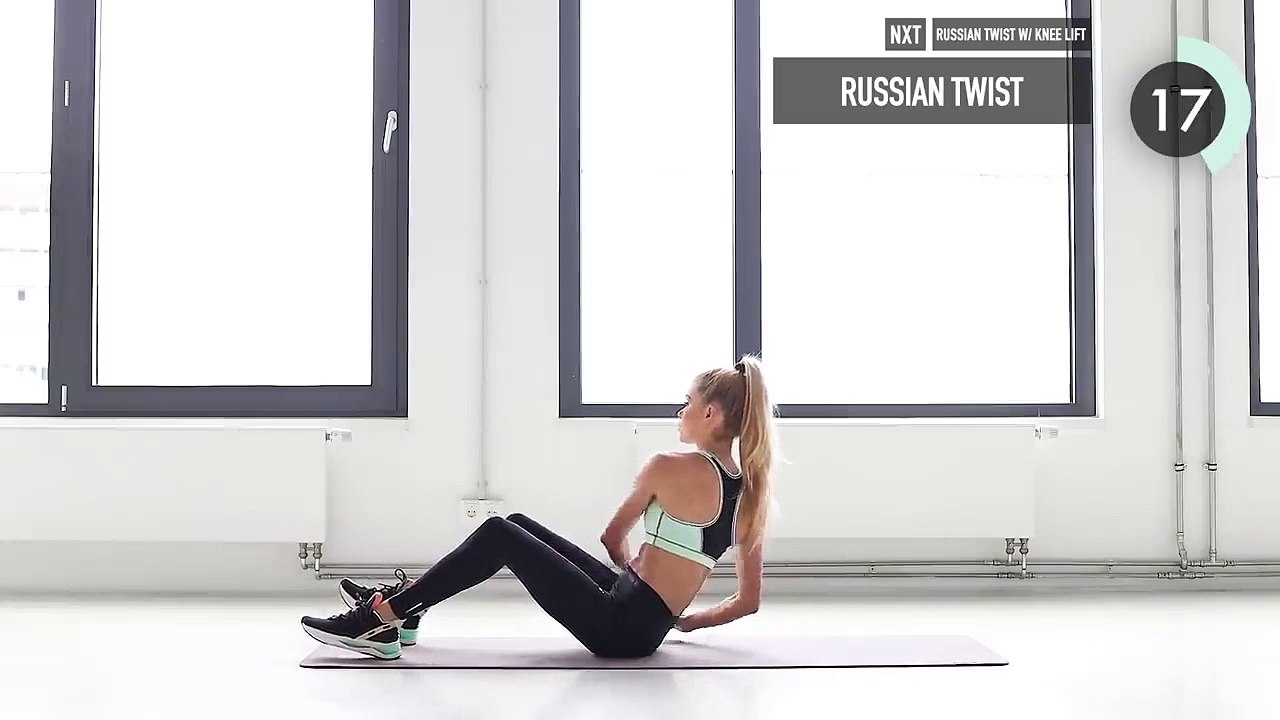 12 MIN AB WORKOUT - Medium Level _ No Equipment I Pamela Reif