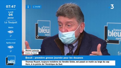 Brexit : " C'est un succès à ce stade", afffime le préfet du Nord Michel Lalande