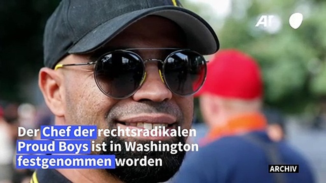 Chef von rechtsradikalen Proud Boys in den USA festgenommen