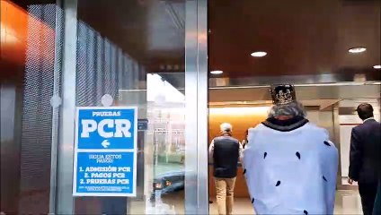 El Rey Mago Melchor se hace una PCR en la CUN para entregar los regalos de forma segura