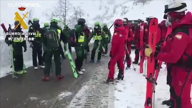 Снежная буря в Испании