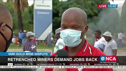 VMR Mine workers protest over unlawful dismissals