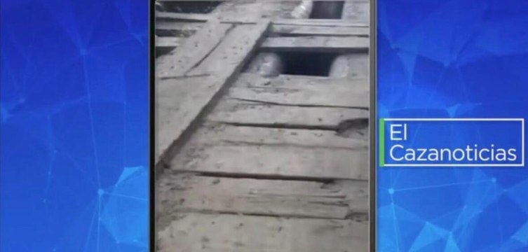 El Cazanoticias: en muy mal estado se encuentra el puente peatonal de Astrea, Cesar