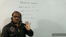 CLASS X- (7), NTSE , Maths, Solution of quadratic equations by factorisation method: By- A. Prakash.