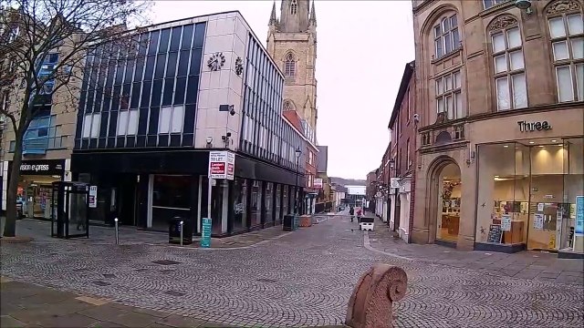 Sheffield City Centre enters full lockdown. 5th January 2021.