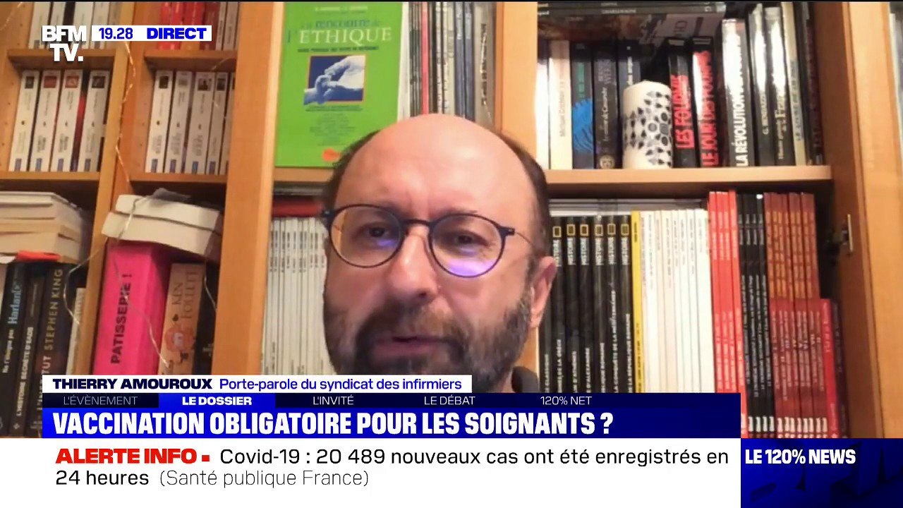 Le syndicat des infirmiers est "rigoureusement opposé à l'obligation vaccinale, pour les soignants ou l'ensemble de la population", selon son porte-parole
