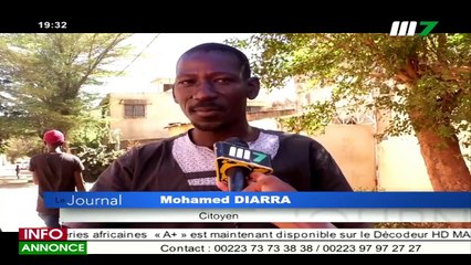 JT BAMBARA 19H30 DU 05 JANVIER 2020