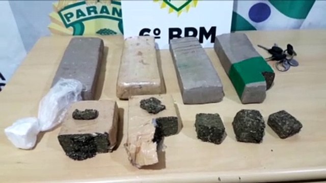 Após denúncia, dupla é detida com pasta base de cocaína e maconha no Bairro Universitário, em Cascavel